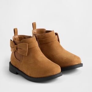 GAP BABY Charming Tan Girls Boots with Bow